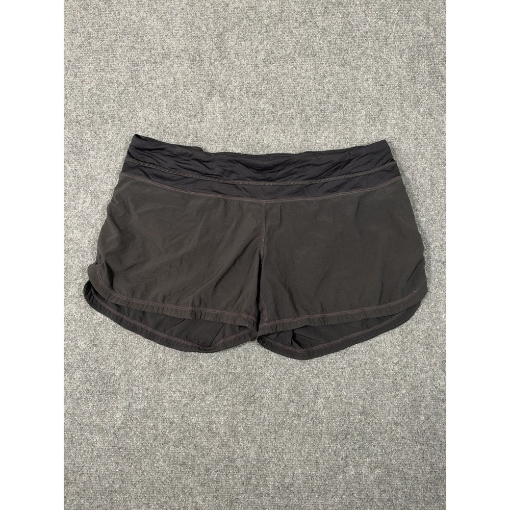 Lululemon Shorts Womens 12 Black Groovy Run Athleisure Running Yoga Outdoors